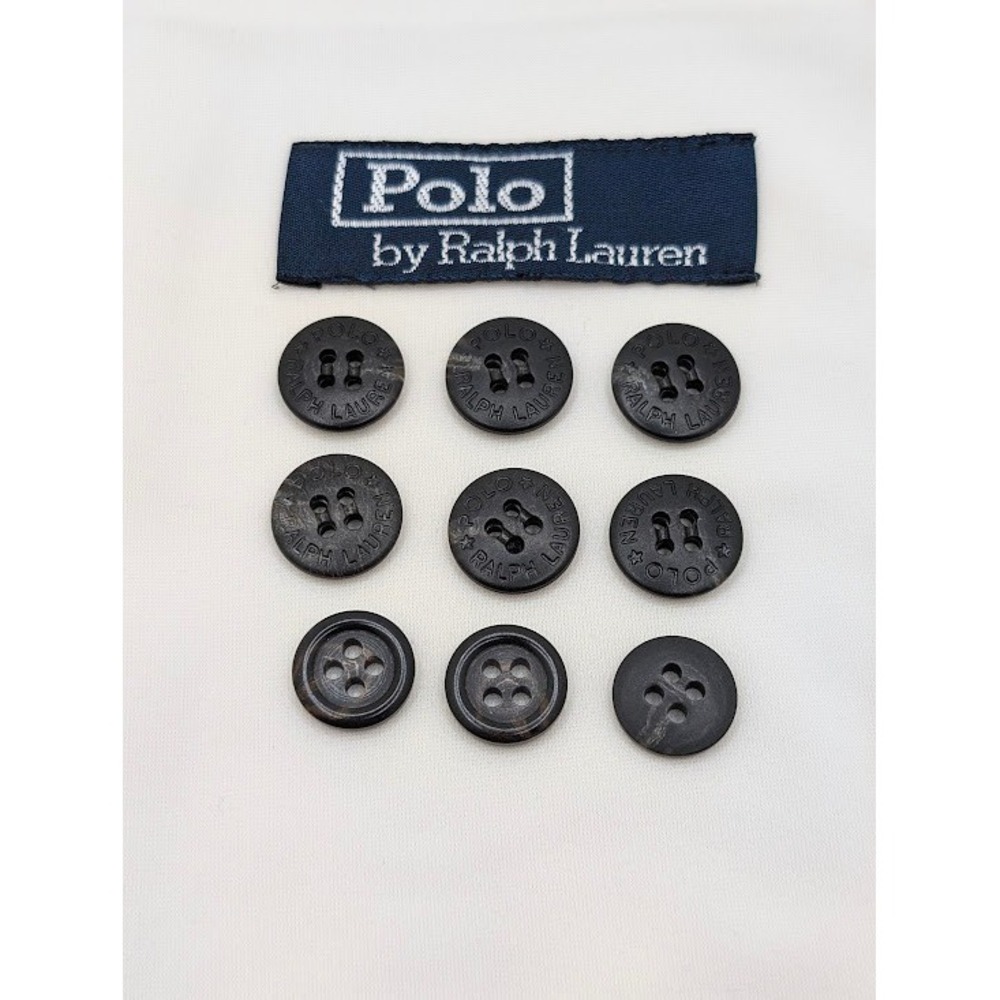 VTG Polo Ralph Lauren Button Set - Mens Dress Pants Suspenders, Pockets, Fly Tab